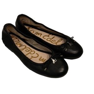 Sam Edelman Felicia Ballet Flats Size 5 Black Leather